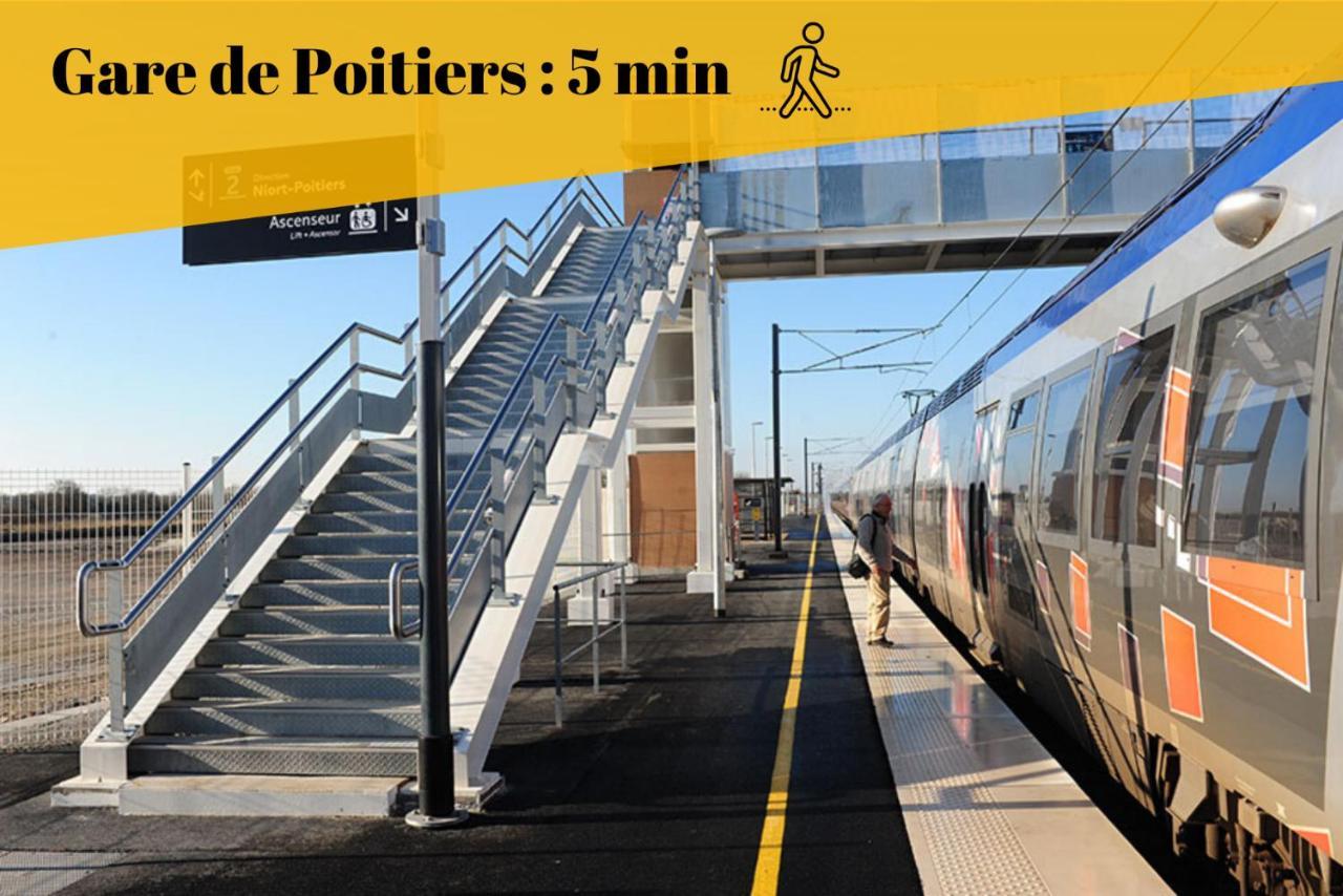 Le Duplex By Goodbnb - Proche Gare - 15Min Futuroscope ポアティエ エクステリア 写真